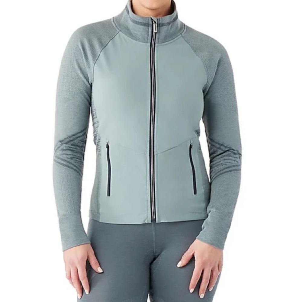 NWOT SmartWool Intraknit Active Knit Jacket M Lead Merino Wool Full Zip